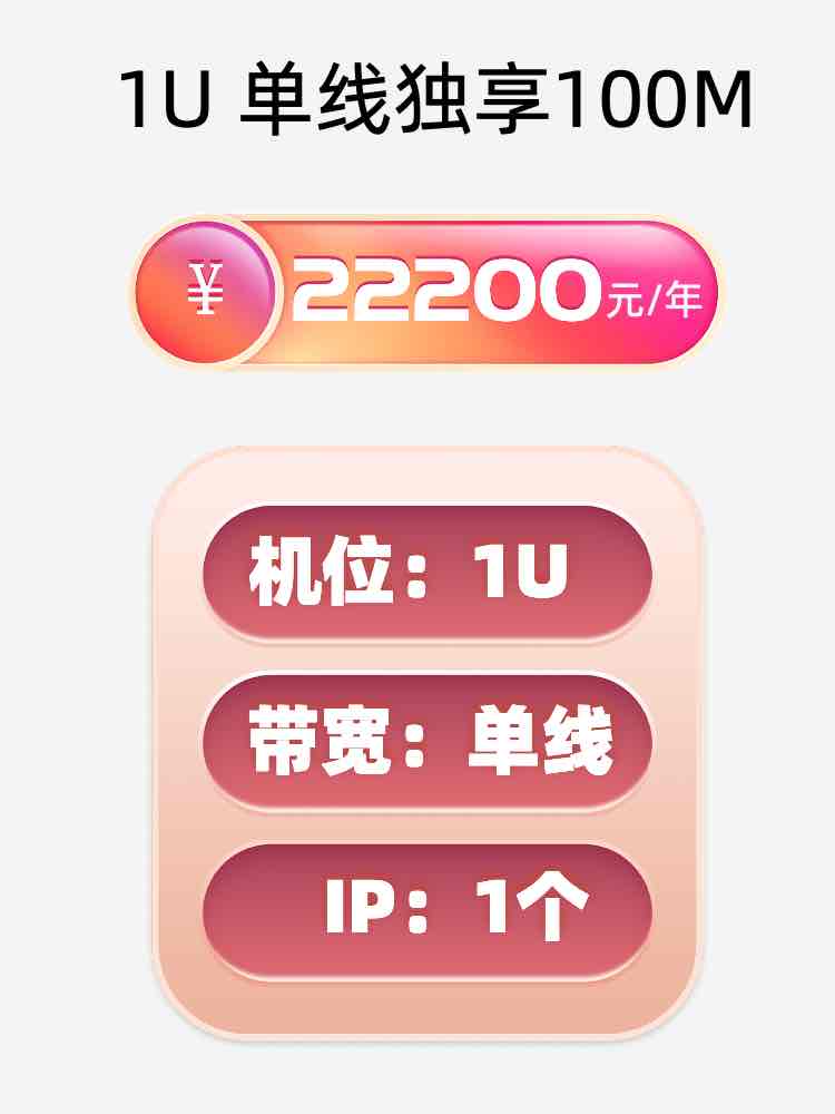湖州单线100M服务器托管价格
